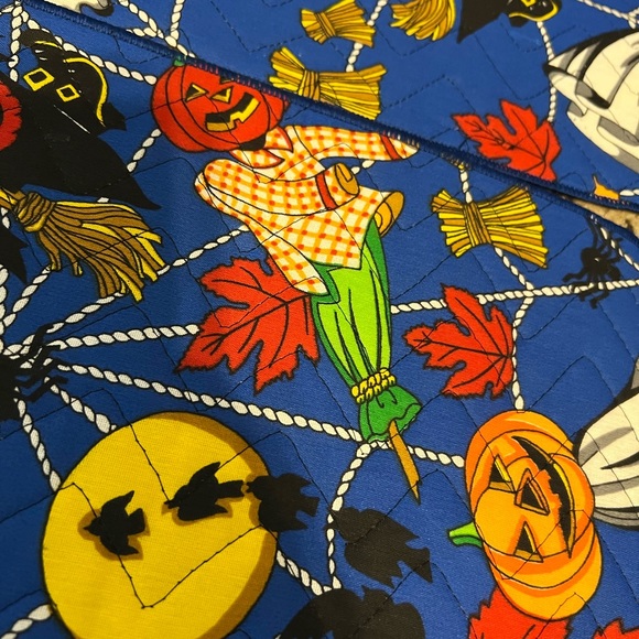 he cutest set of quilted fabric vintage Halloween placemat - Picture 13 of 15
